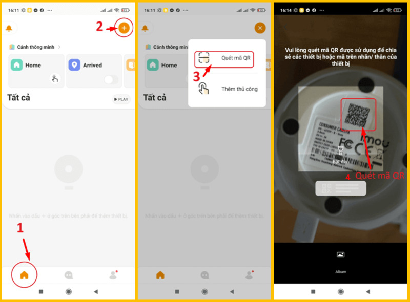 Thêm camera vào ứng dụng IMOU