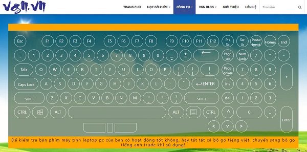 Test keyboard