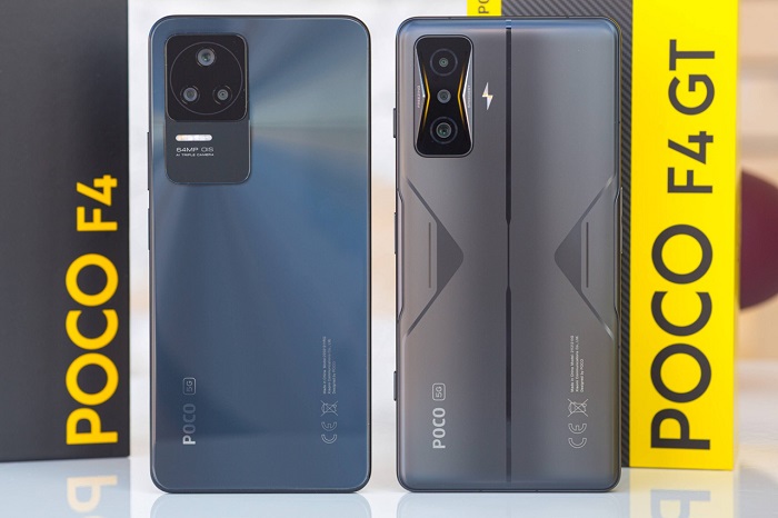 POCO F4 bên cạnh POCO F4 GT