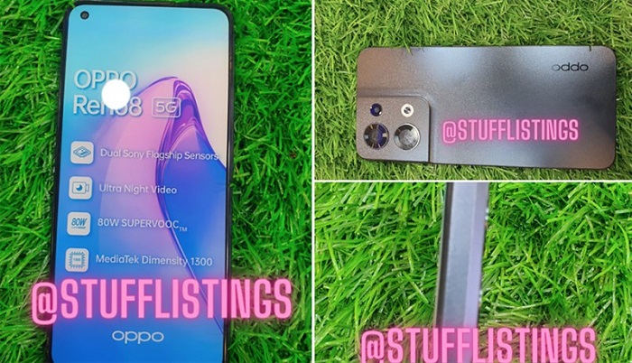 Hình ảnh Reno8 phiên bản mới rò rỉ