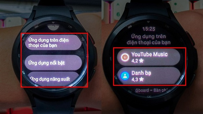 cách cài ứng dụng trên Samsung Galaxy Watch4