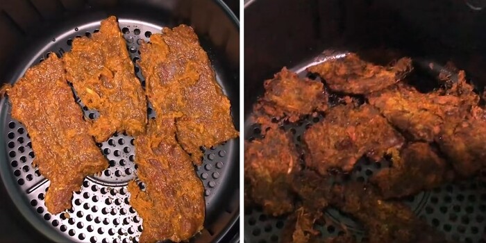 Sấy khô bò bằng nồi chiên không dầu
