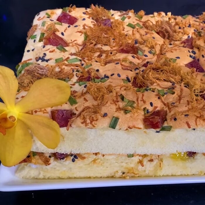 Hướng dẫn cách làm bánh bông lan mặn bằng lò nướng