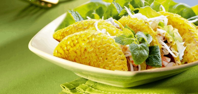 cách làm bánh xèo bằng chảo chống dính