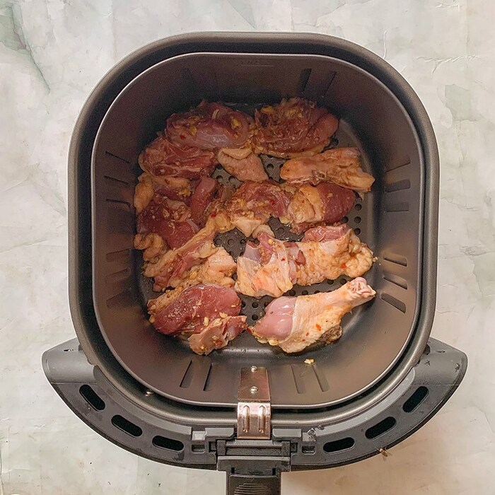 Chiên ngan bằng nồi chiên không dầu