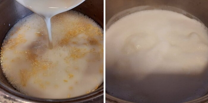 Nấu sữa gạo