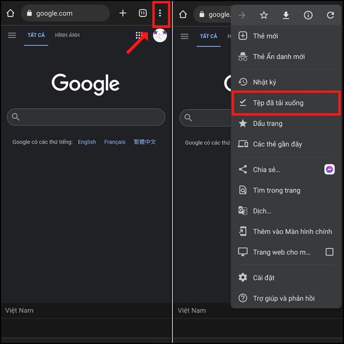 Mở Google Chrome và làm theo hướng dẫn
