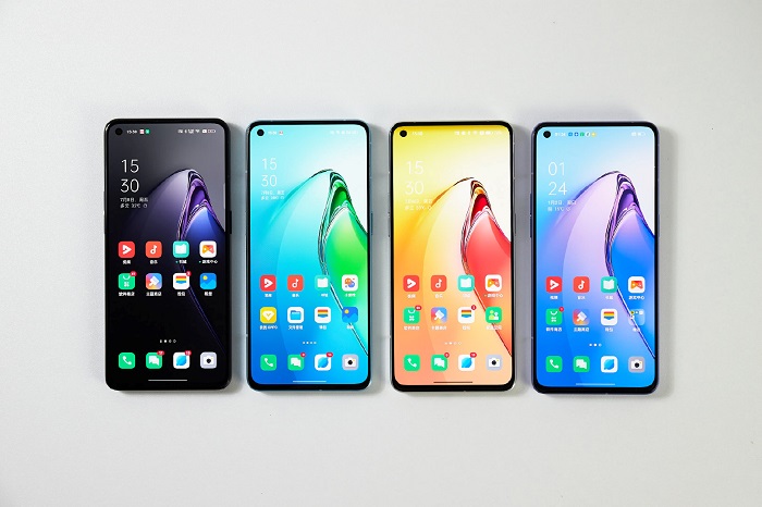 Cận cảnh OPPO Reno8 màu Tím Iris