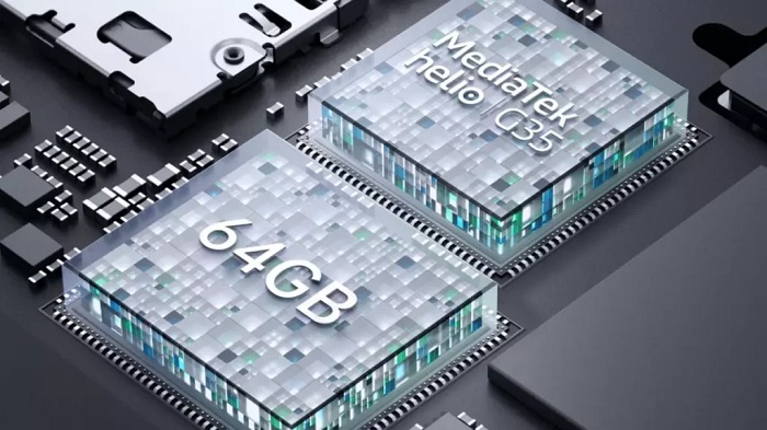 Con chip Helio G35 cho hiệu năng ở mức đủ dùng