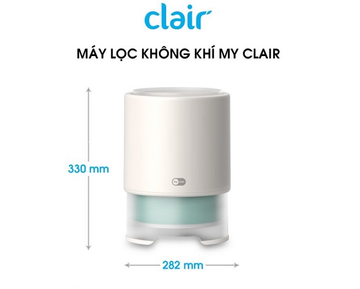 Kích thước máy lọc không khí MyClair