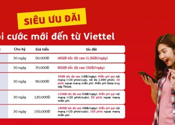 Nhanh tay đăng ký các gói cước Viettel mới siêu ưu đãi tại Viettel Store