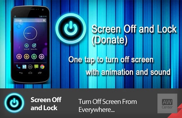 Ứng dụng Screen Off and Lock hỗ trợ tắt màn hình iPhone