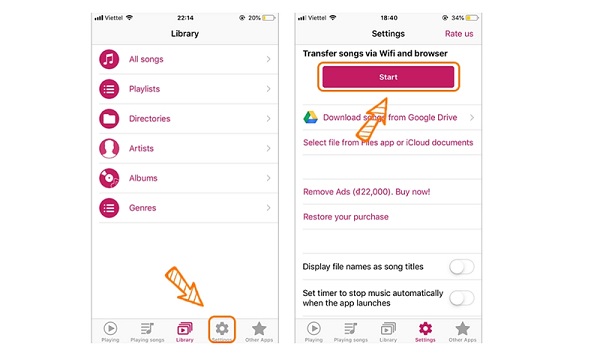Tải nhạc về iPhone