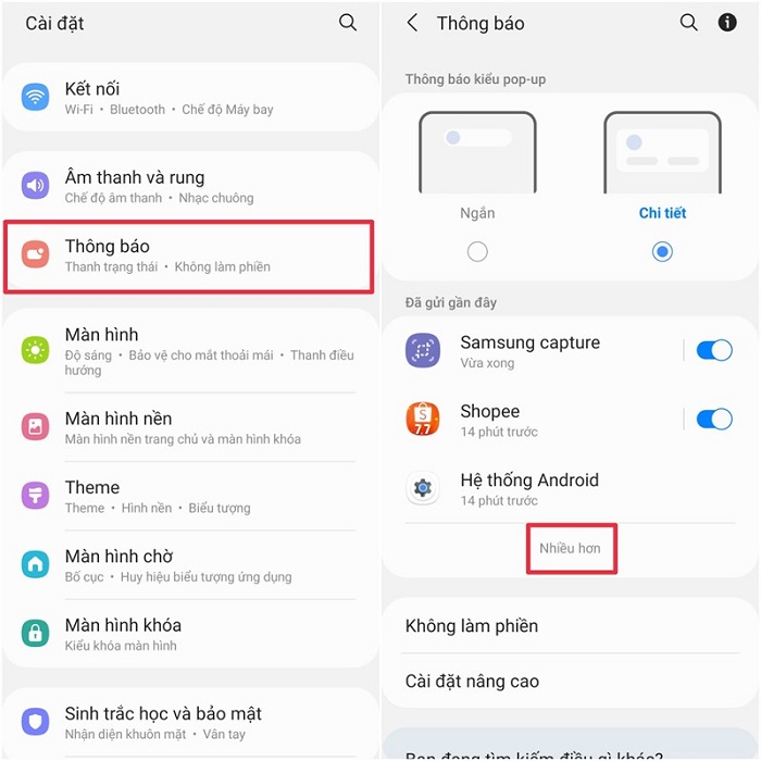 Chọn vào nhiều hơn để xem các ứng dụng