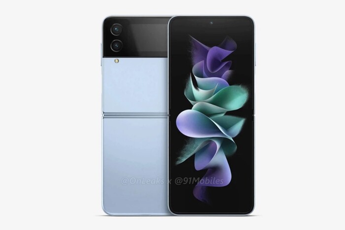 Ảnh render màu mới Galaxy Z Flip4 được tiết lộ bởi OnLeaks