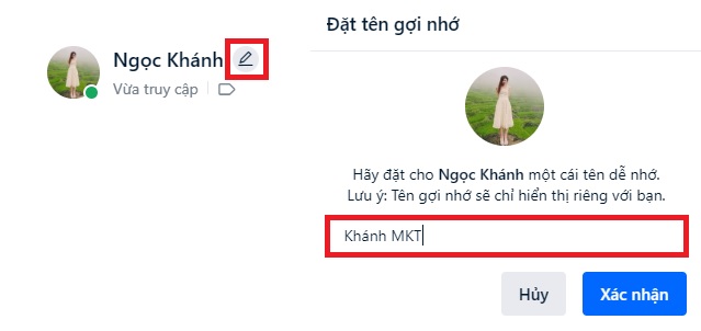 Đặt tên gợi nhớ cho bạn bè