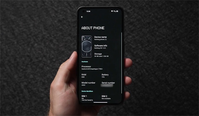 Thông số kỹ thuật Nothing Phone (1)