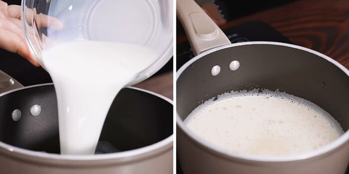 Đun sôi sữa tươi