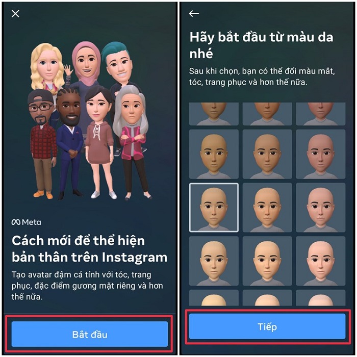cách tạo avatar hoạt hình trên Instagram