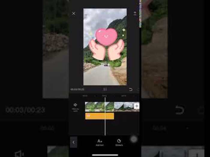 Dễ dàng thêm sticker động vào video đơn giản
