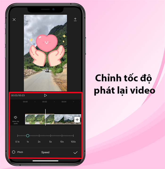 Chỉnh tốc độ phát lại nhanh hay chậm dễ dàng