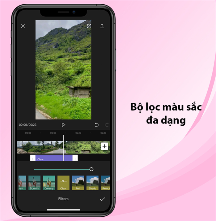 Phân loại màu video dễ dàng bằng cách áp dụng các bộ lọc khác nhau