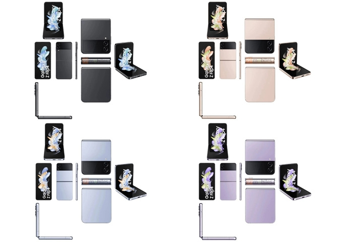 hình ảnh chính thức của Galaxy Z Fold 4 và Flip 4