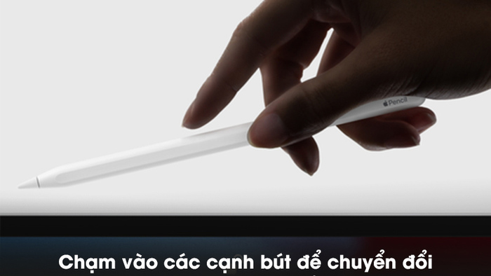Apple Pencil 2 được trang bị thao tác điều khiển cử chỉ