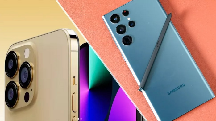 iPhone 14 Pro Max và Galaxy S22 Ultra là hai “siêu phẩm” của ông hoàng công nghệ Apple và Samsung