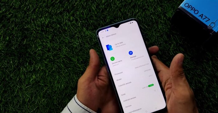 Với Helio G35, OPPO A77 hoàn toàn có thể đảm đương được các tác vụ cơ bản của bạn