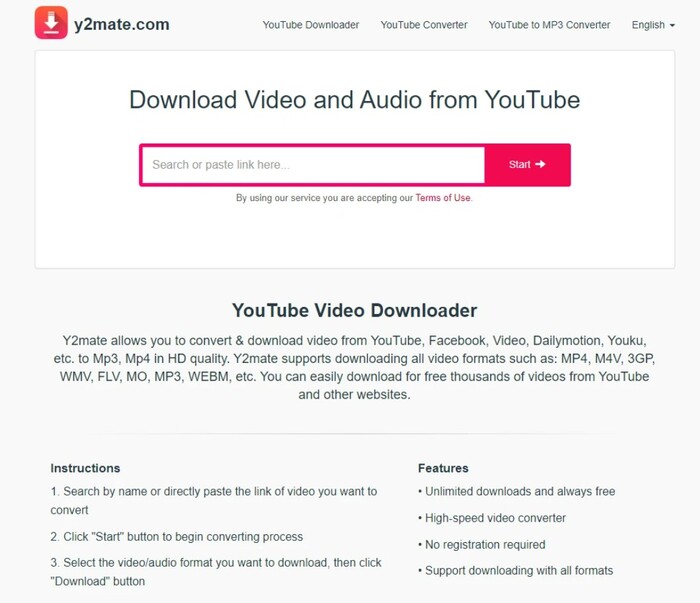 y2mate là một trang web có khá nhiều ưu điểm, thích hợp với người dùng Việt 