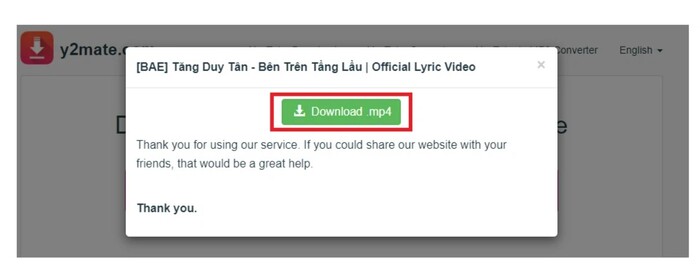 Hoàn thành tải nội dung về máy