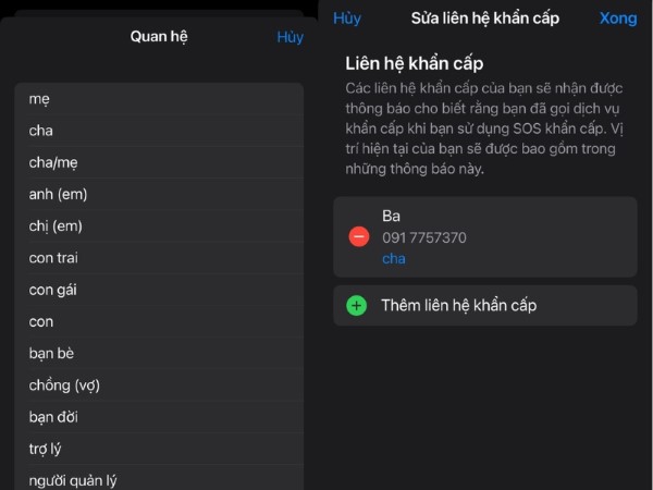 Tiến hành xác định mối quan hệ và lưu lại