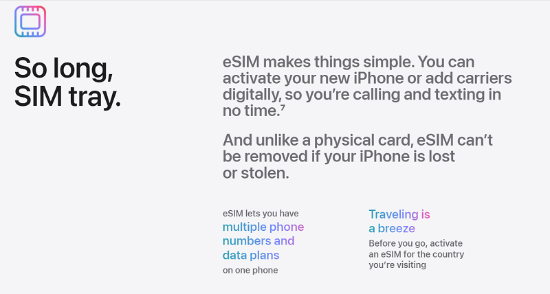 eSIM có nhiều ưu điểm nổi trội - nhưng cũng cần tương thích với phiên bản Việt Nam