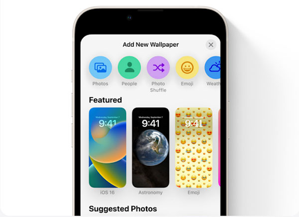 Màn hình khoá của iphone 14 ios 16