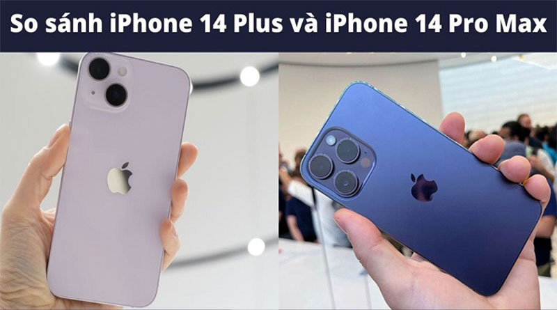So sánh iPhone 14 Plus và iPhone 14 Pro Max
