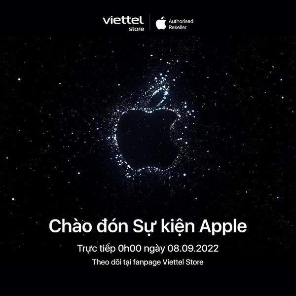 Sự kiện Apple được diễn ra vào 0h00 ngày 8/9/2022 (theo giờ Việt Nam)
