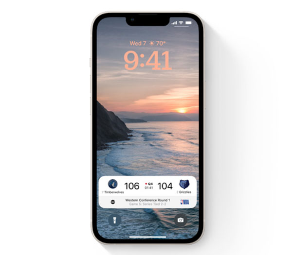 Thời gian hoạt động thực của ứng dụng hiển thị trên màn hình khoá
