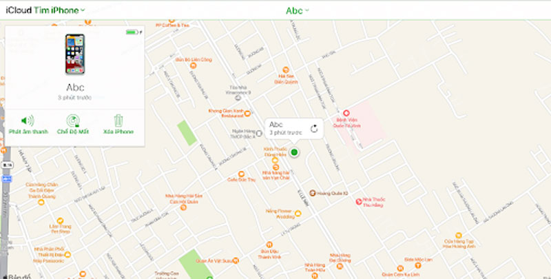 Tiến hành “Xóa iPhone” để xóa toàn bộ những cài đặt mặc định ban đầu để thiết lập lại mật khẩu mới