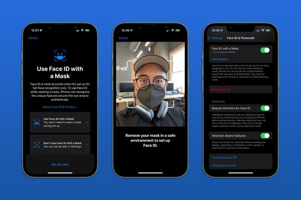 Mặc dù cũng là Face ID nhưng “Use Face ID With a Mask” lại chỉ cho phép người dùng sử dụng trên một thiết bị duy nhất