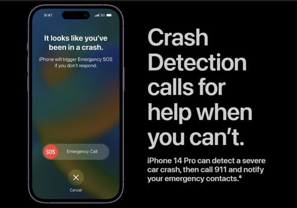 iPhone 14 trang bị nhiều tính năng mới hỗ trợ người dùng khi cần thiết