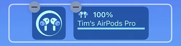 Widget pin trên hệ điều hành iOS 16