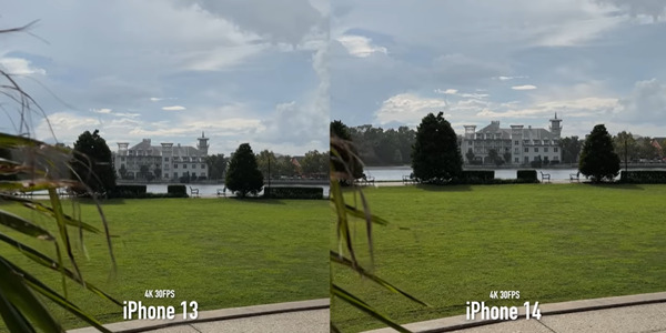 HÌnh ảnh từ video khi quay bằng iPhone 13 và iPhone 14