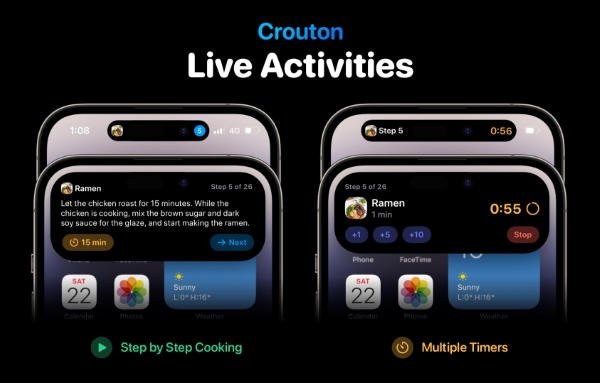 Ứng dụng Crouton trên iOS 16.1