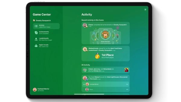 Game Center trên iPadOS 16.1