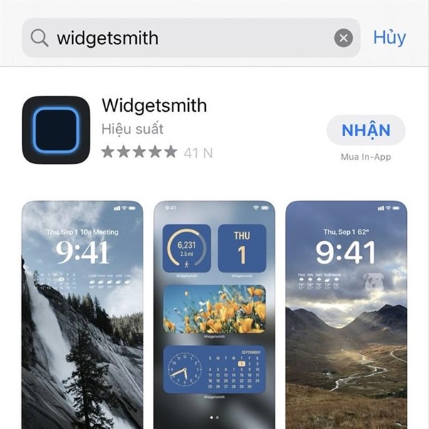 Ứng dụng Widgetsmith