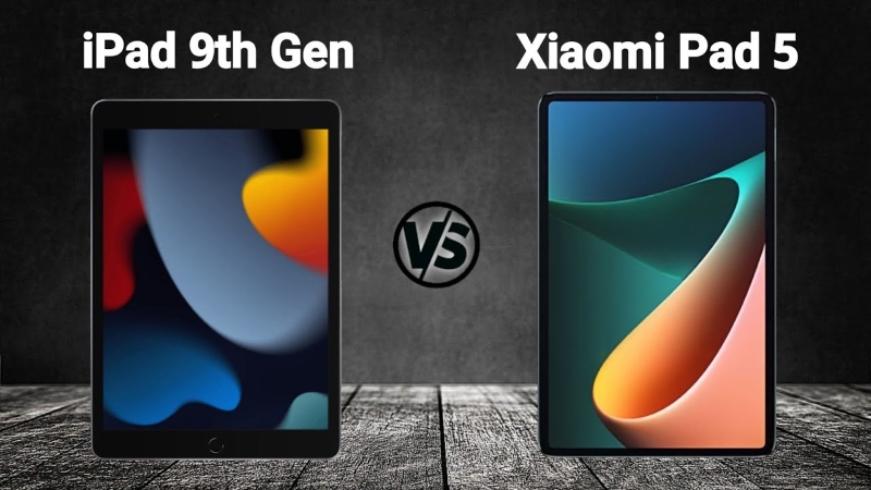 Ngoại hình iPad Gen 9 và Mi Pad 5 thiết kế đẹp mắt