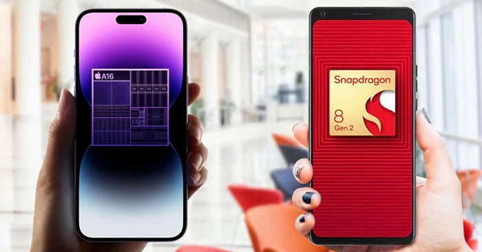 So sánh A16 Bionic và Snapdragon 8 Gen 2