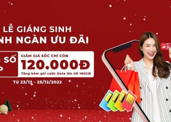 Lễ Giáng Sinh – Rinh ngàn ưu đãi – SIM số giảm giá chỉ còn 120.000đ cùng gói Data siêu khủng