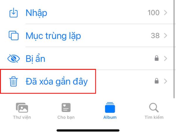 khôi phục ảnh đã xóa vĩnh viễn trên iPhone